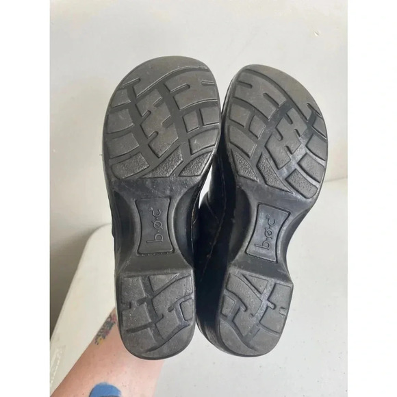 Women's BOC Black Leather Clogs Size 7 GUC! - Picture 8 of 8